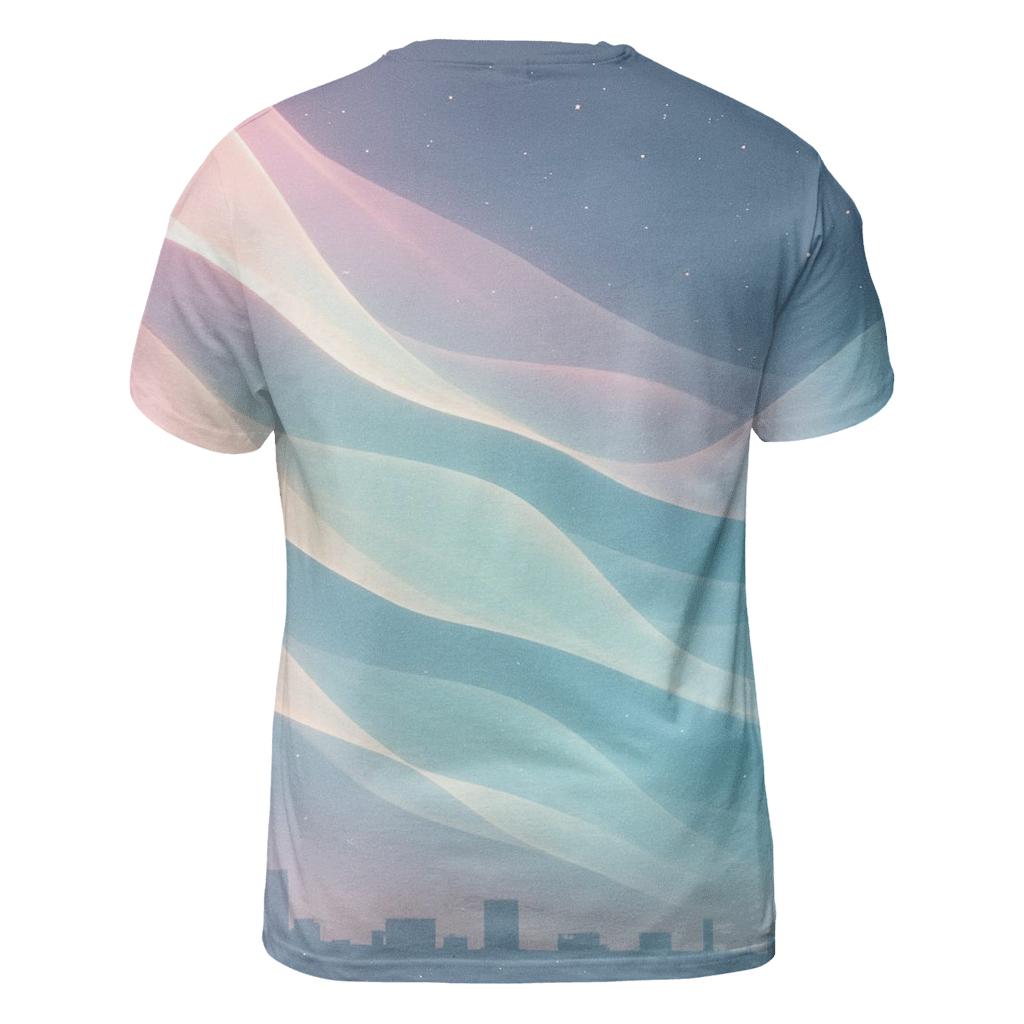 Aurora Ribbon Gradient unique graphic print tees