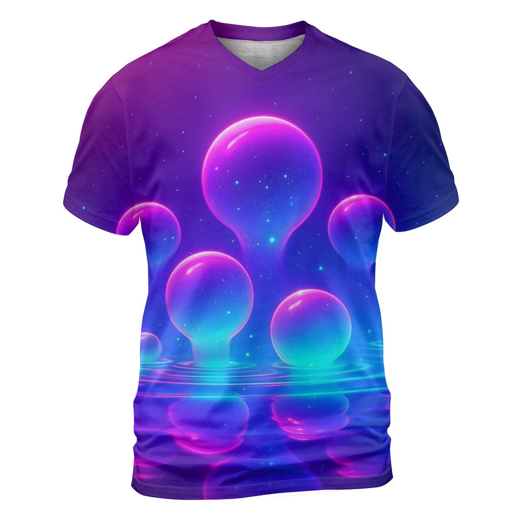 Neon Tidal Orbs custom all-over print shirts