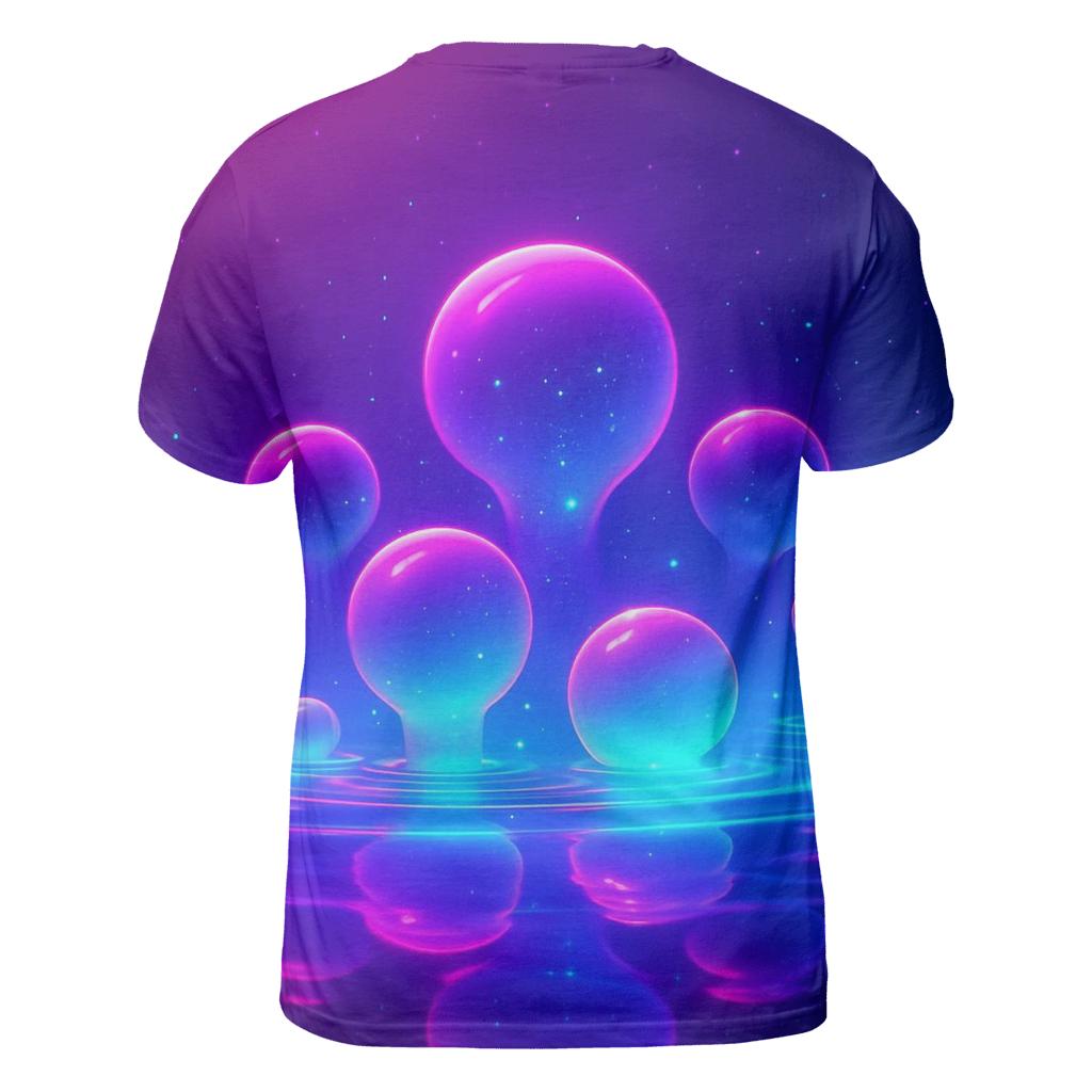 Neon Tidal Orbs custom all-over print shirts