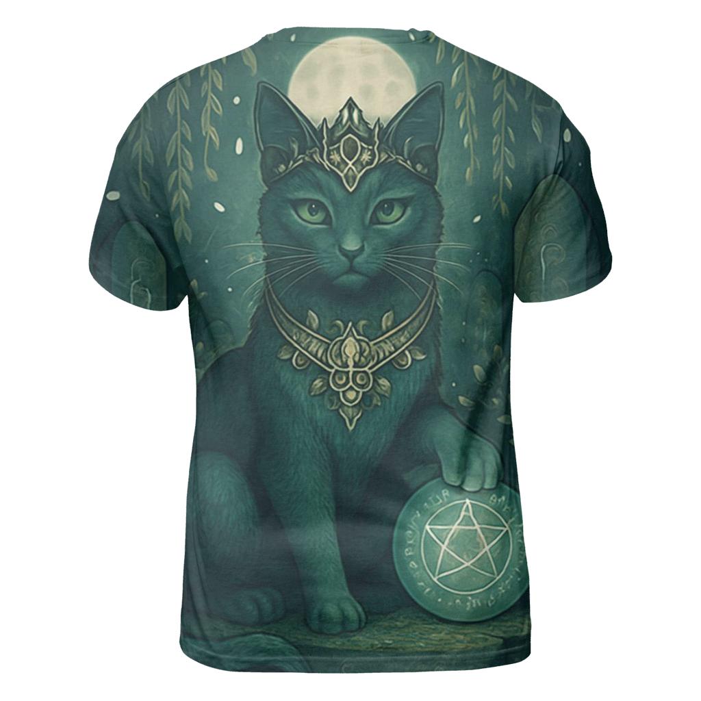 Mystic Garden Guardian Cat custom all-over print shirts