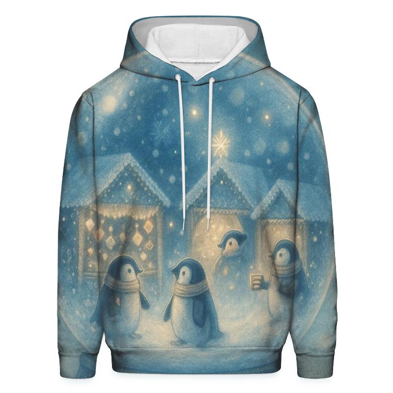 Snow Globe Night Market premium hoodies