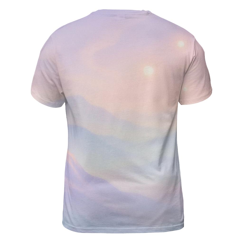 Pastel Mist Oasis statement graphic shirts