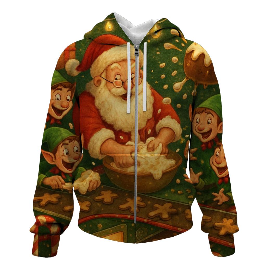 Santas Cookie Factory Chaos heavyweight hoodies