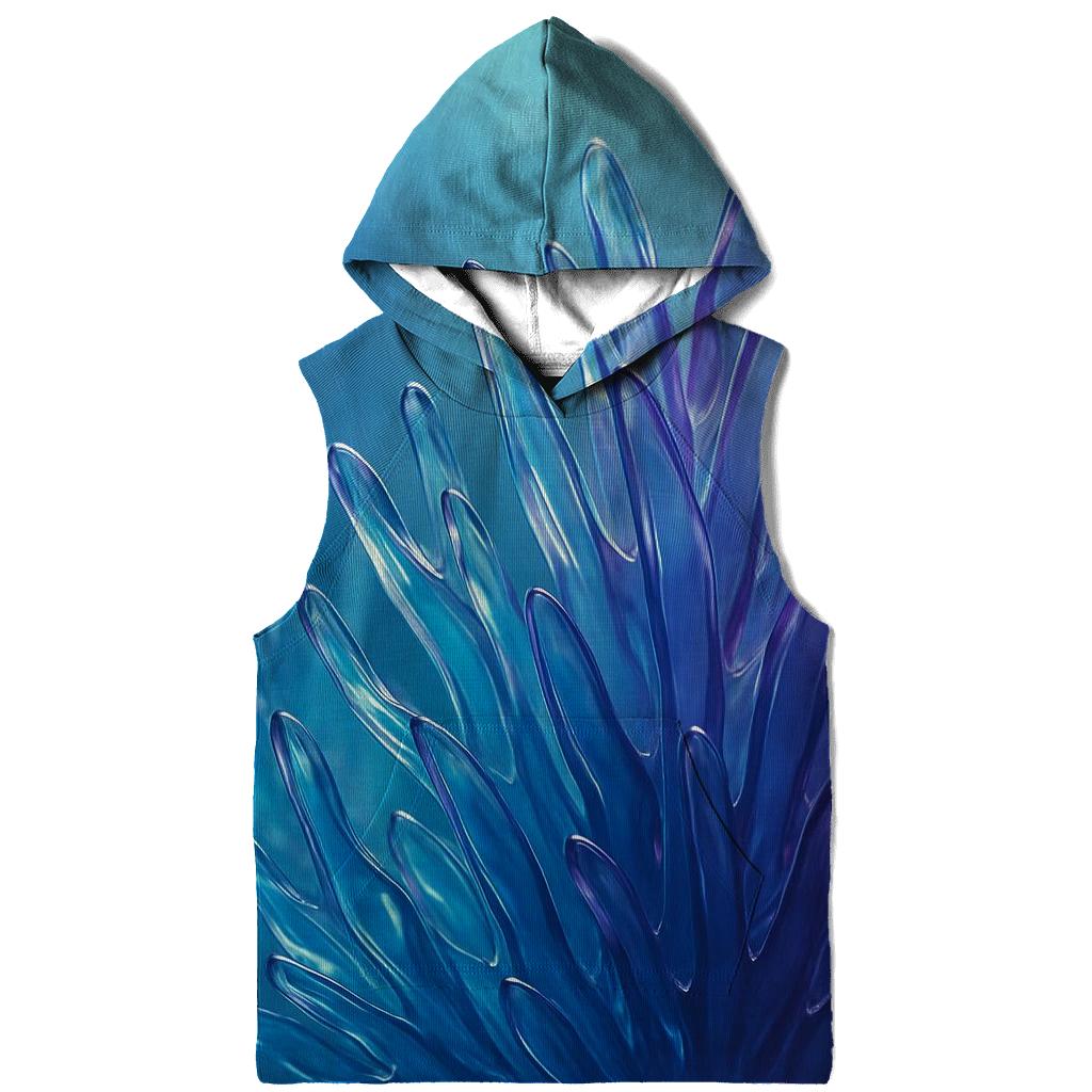 Glass Reef Gradient embroidered hoodies