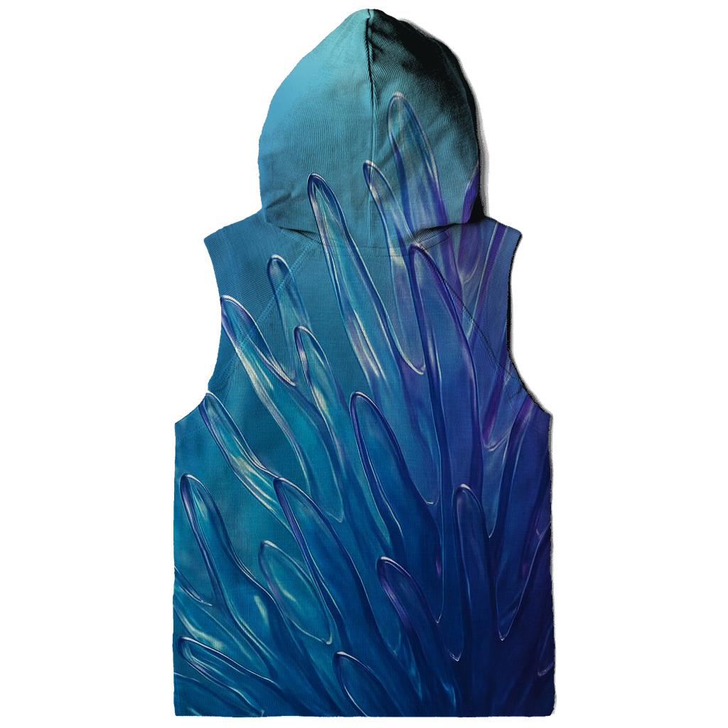 Glass Reef Gradient embroidered hoodies