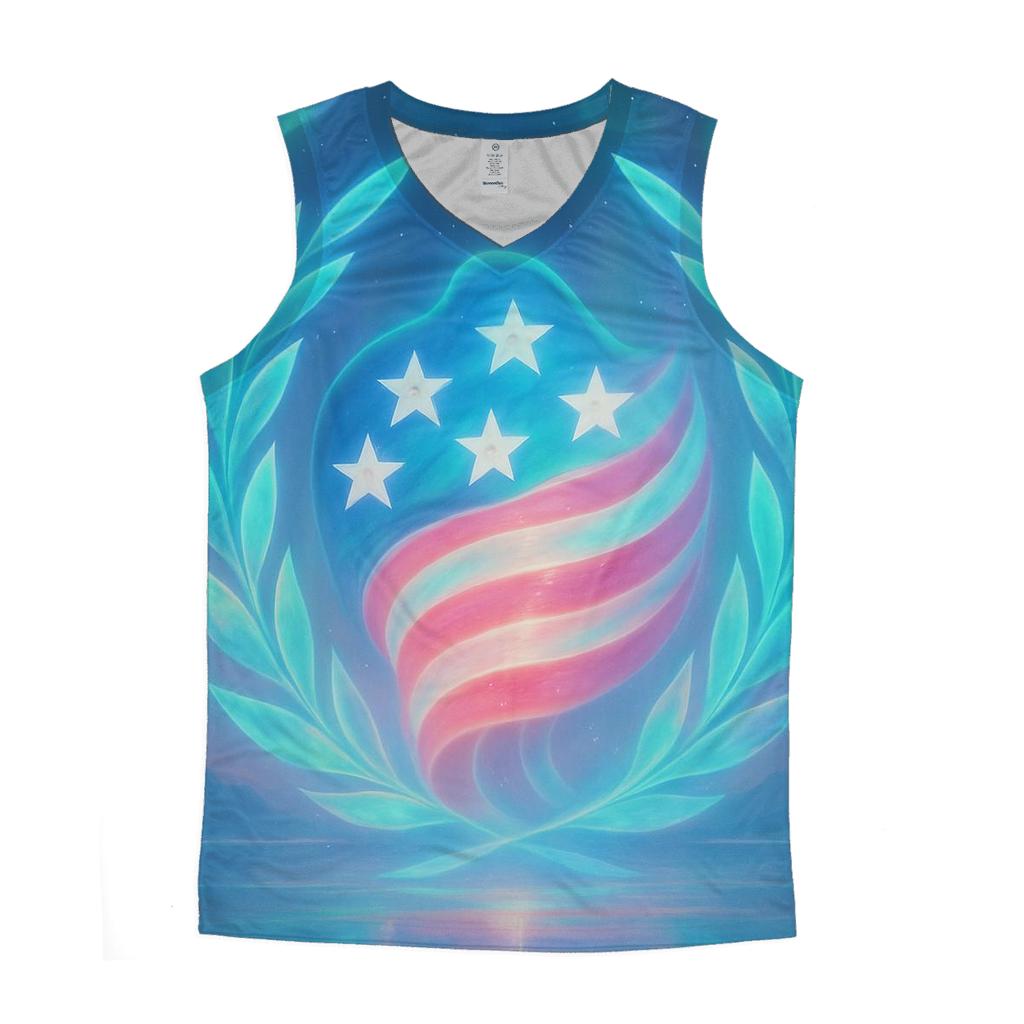 Aurora Patriot Crest sports performance tank tops