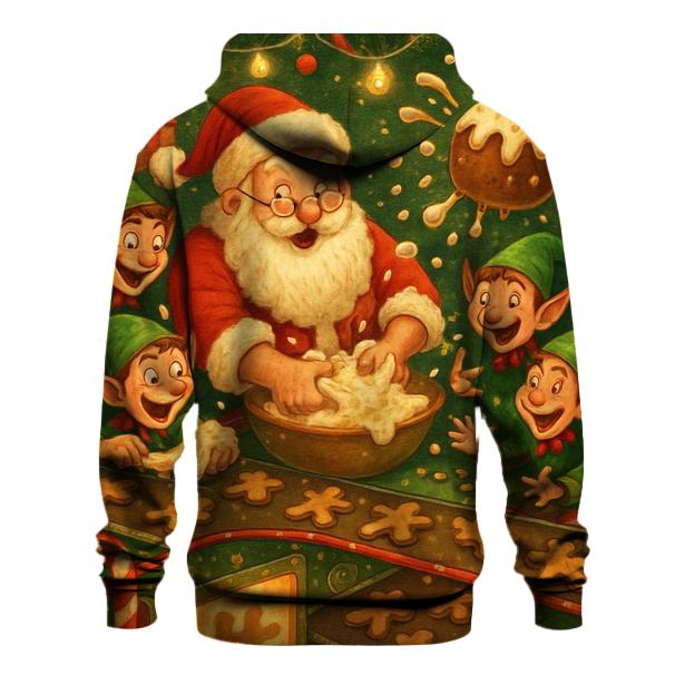 Santas Cookie Factory Chaos embroidered hoodies