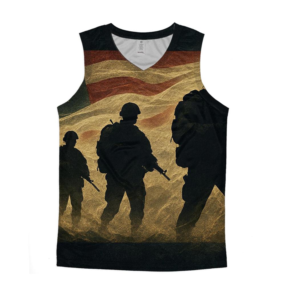 Ranger Silhouette Banner sports performance tank tops