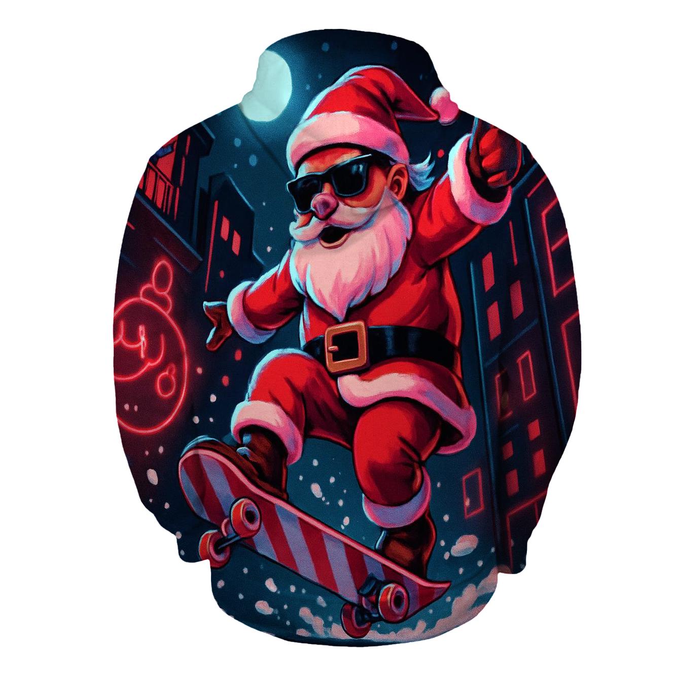 Neon Claus Skate Jam premium hoodies