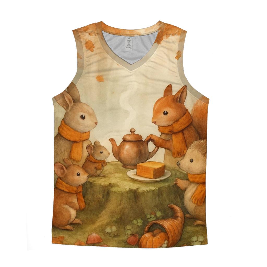 Woodland Tea For Thanks sports performance tank tops