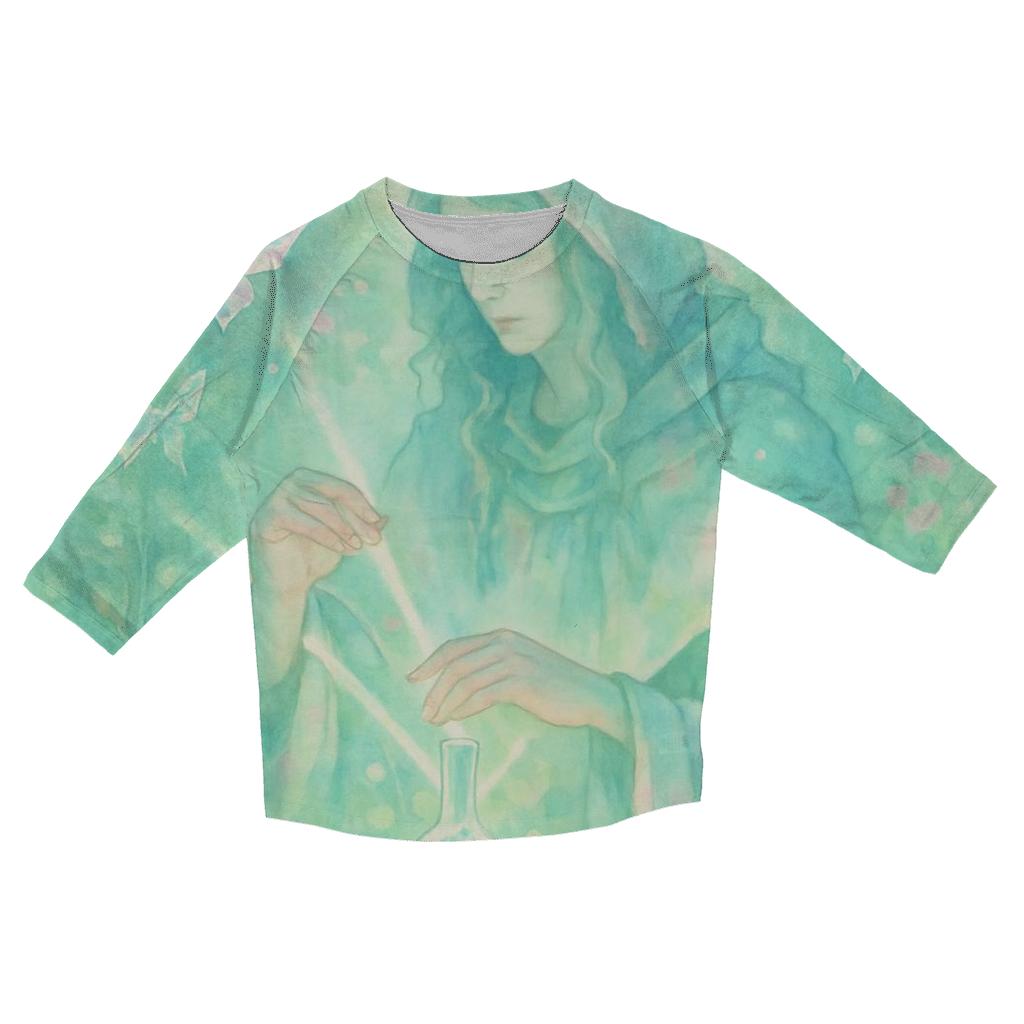 Crystal Butterfly Alchemist printed three quarter sleeve shirts