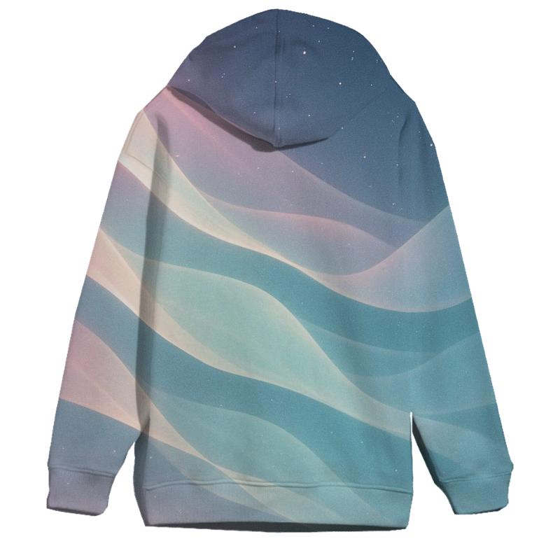 Aurora Ribbon Gradient custom hoodies
