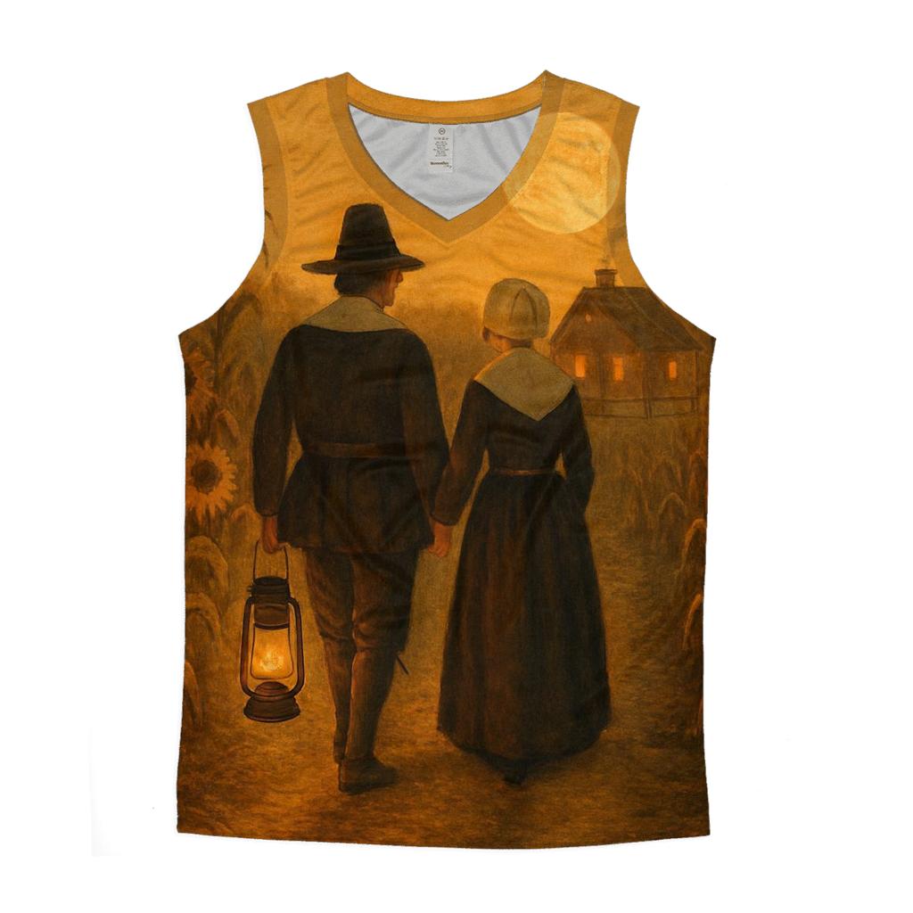 Pilgrim Lantern Path graphic print tank tops
