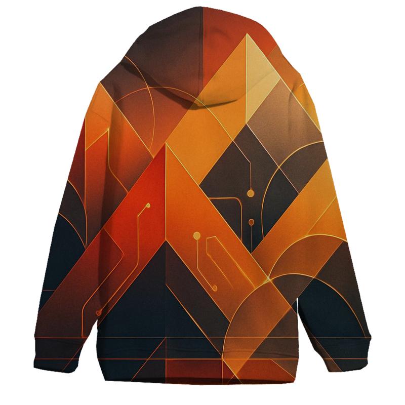 Sunset Circuit Gradient custom hoodies