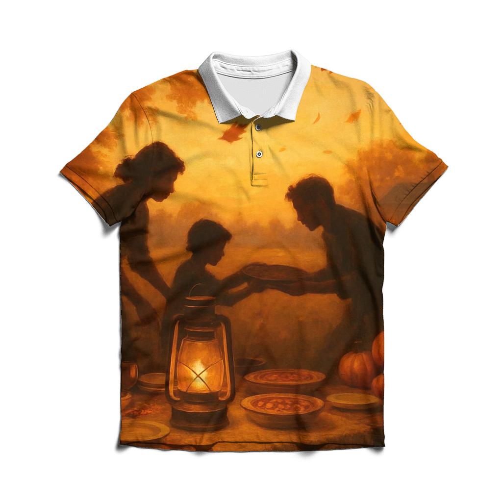 Harvest Lantern Table casual sports polo shirts