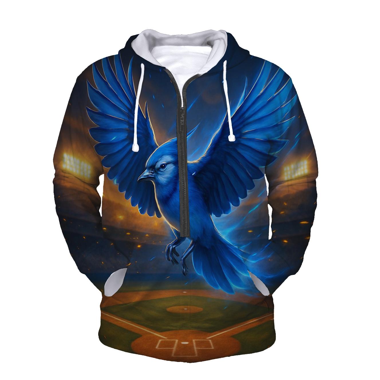 Dove Over The Diamond zip-up hoodies