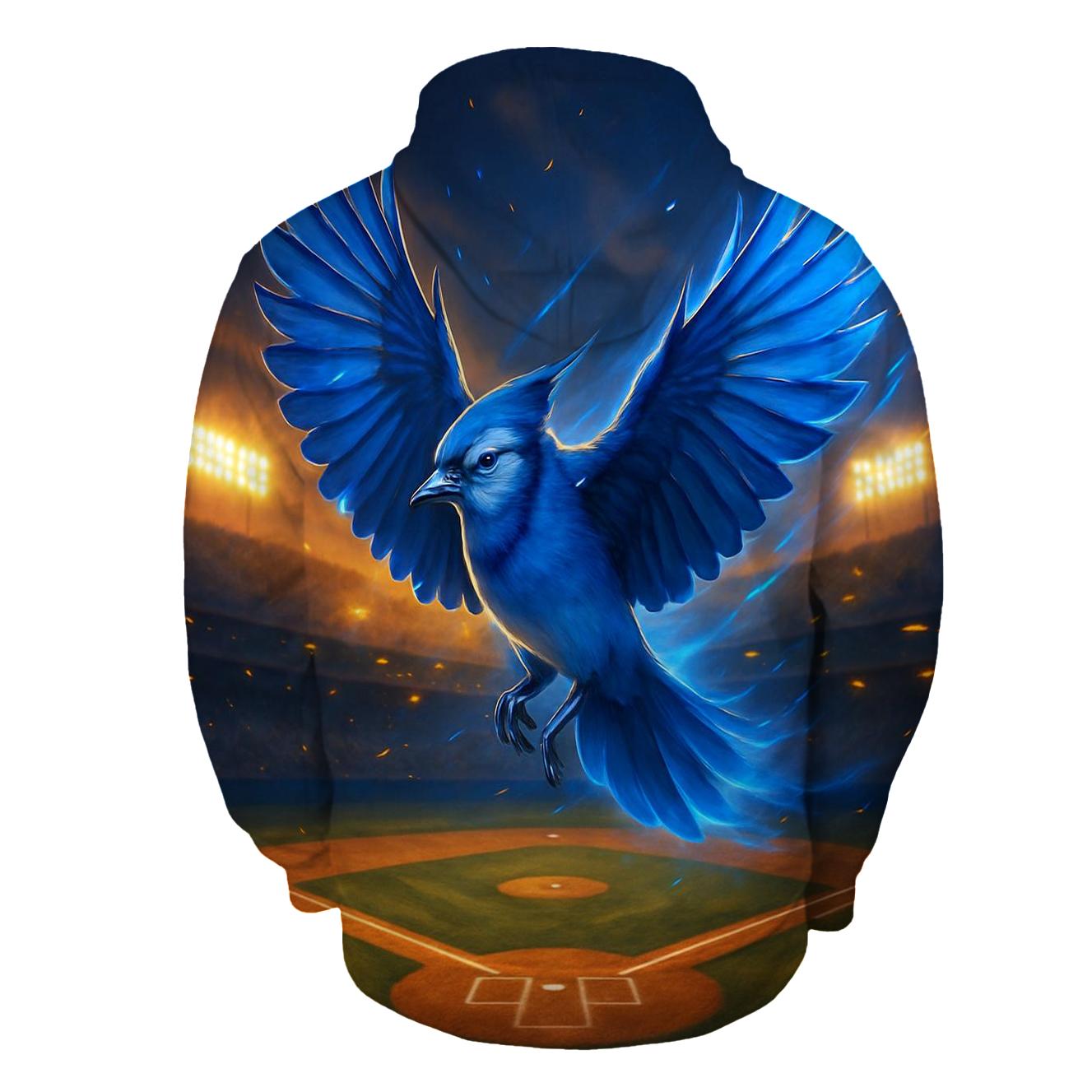 Dove Over The Diamond zip-up hoodies