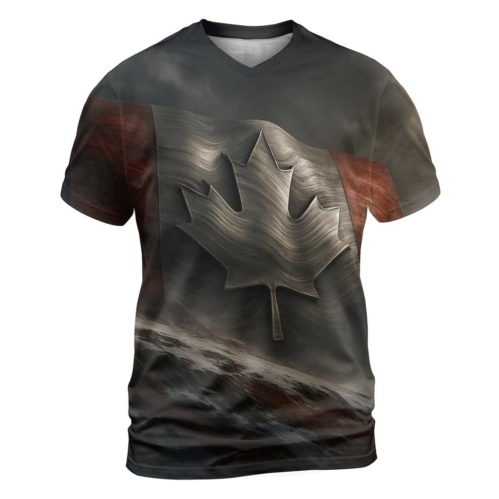 Maple Wind Sculpture trendy printed shirt styles