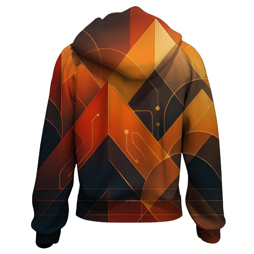 Sunset Circuit Gradient premium hoodies