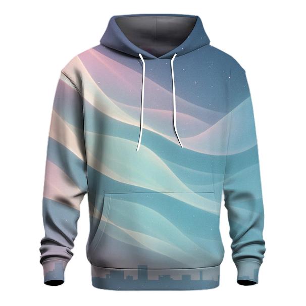 Aurora Ribbon Gradient zip-up hoodies