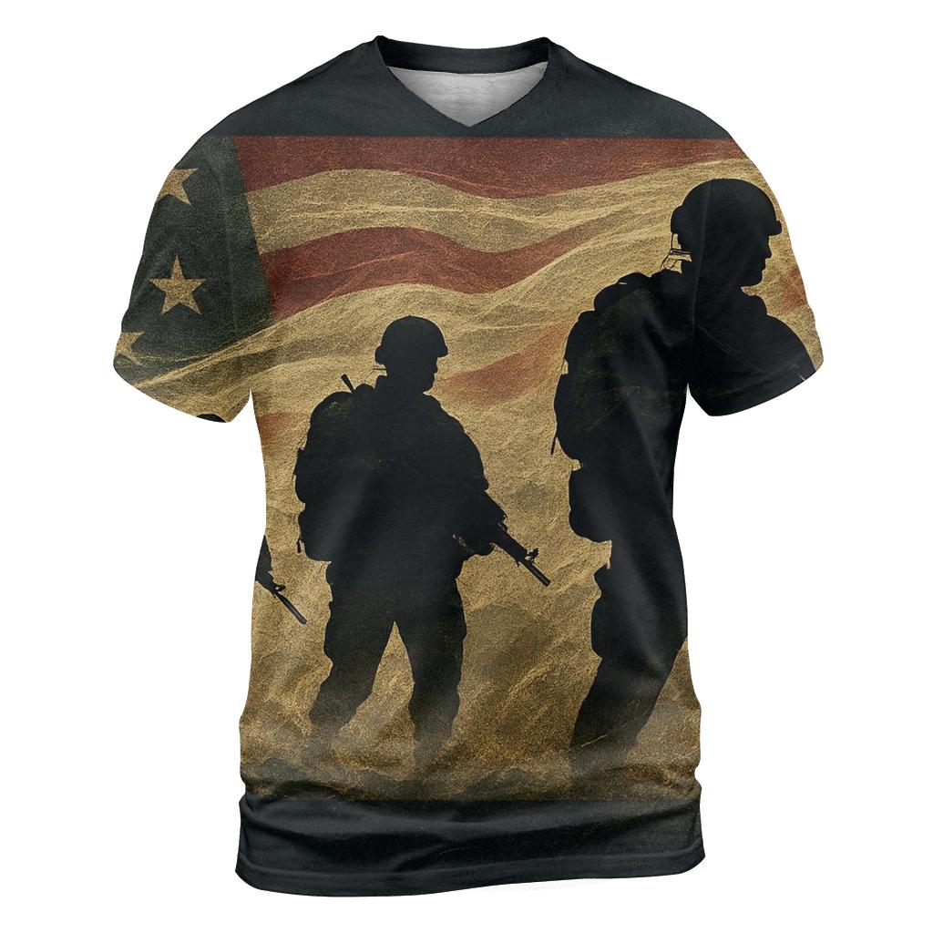 Ranger Silhouette Banner trendy printed shirt styles