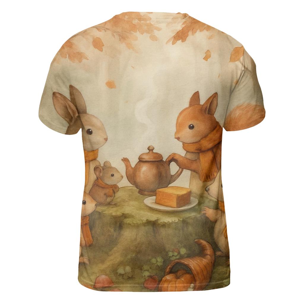 Woodland Tea For Thanks custom all-over print shirts