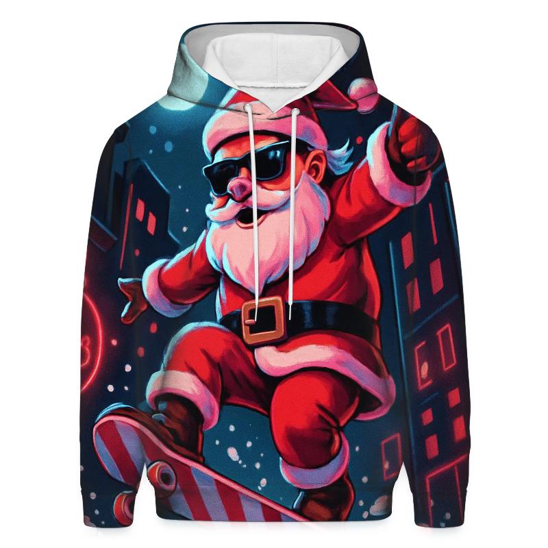 Neon Claus Skate Jam custom hoodies