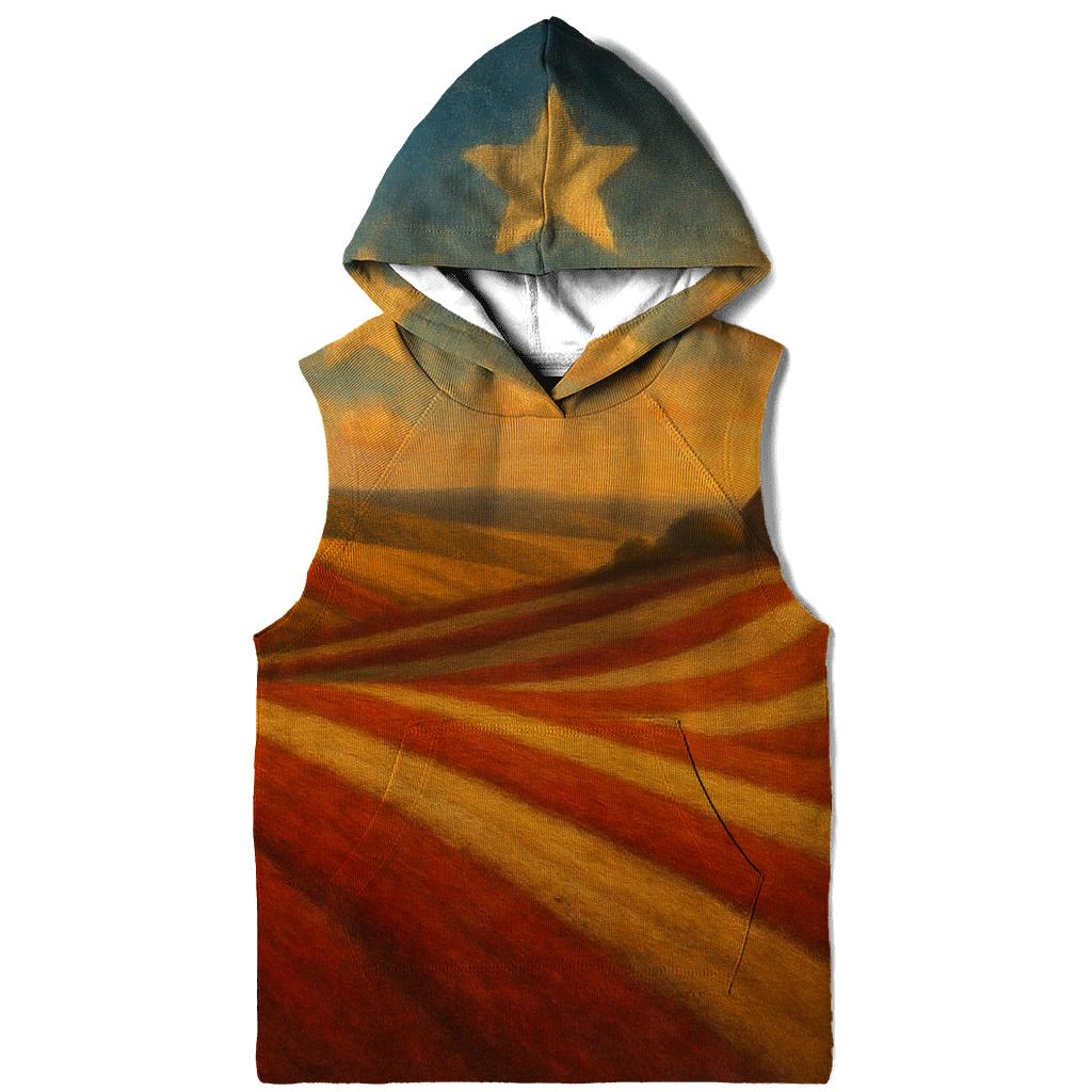 Horizon Stripes Harvest printed hoodies