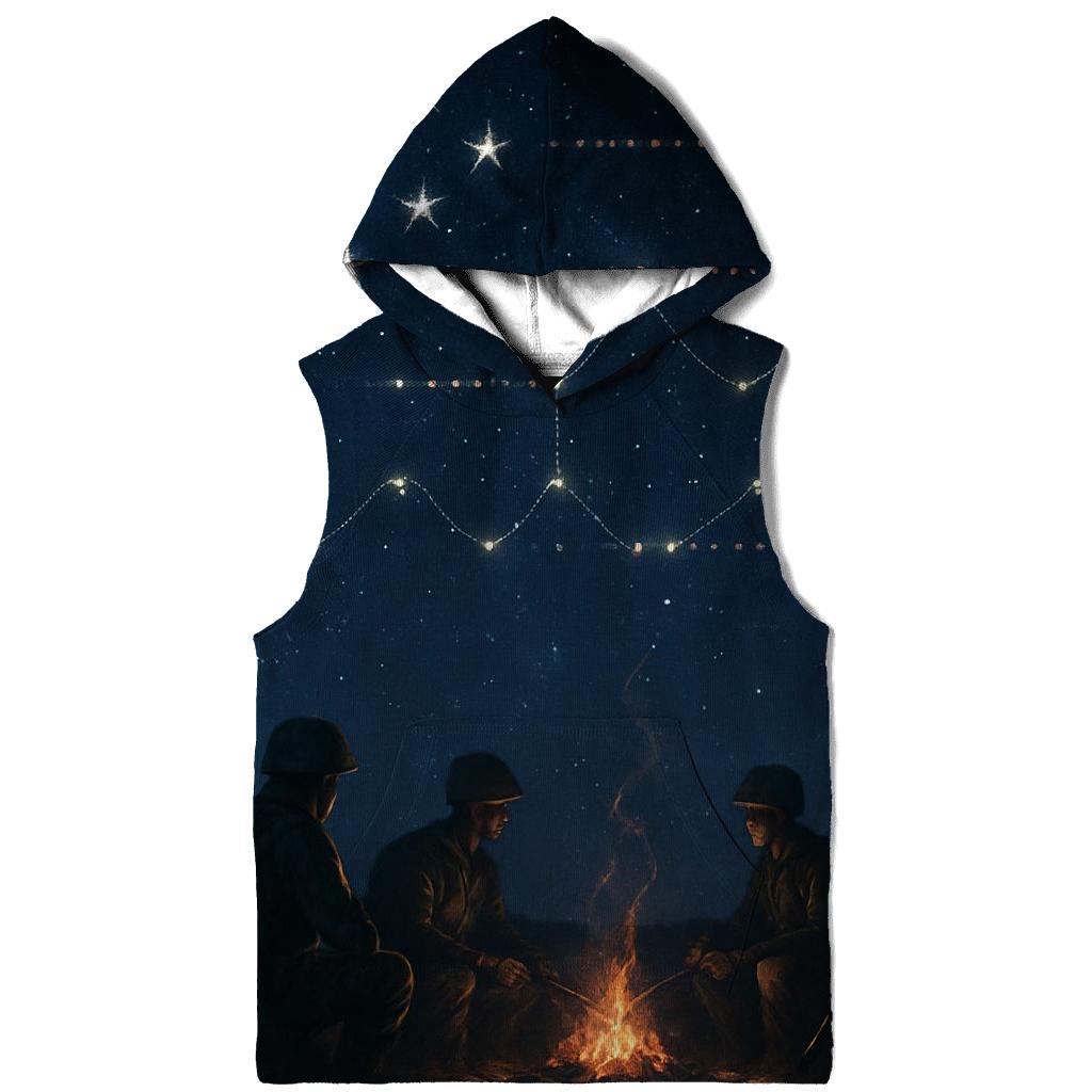 Patriotic Morse Sky zip-up hoodies