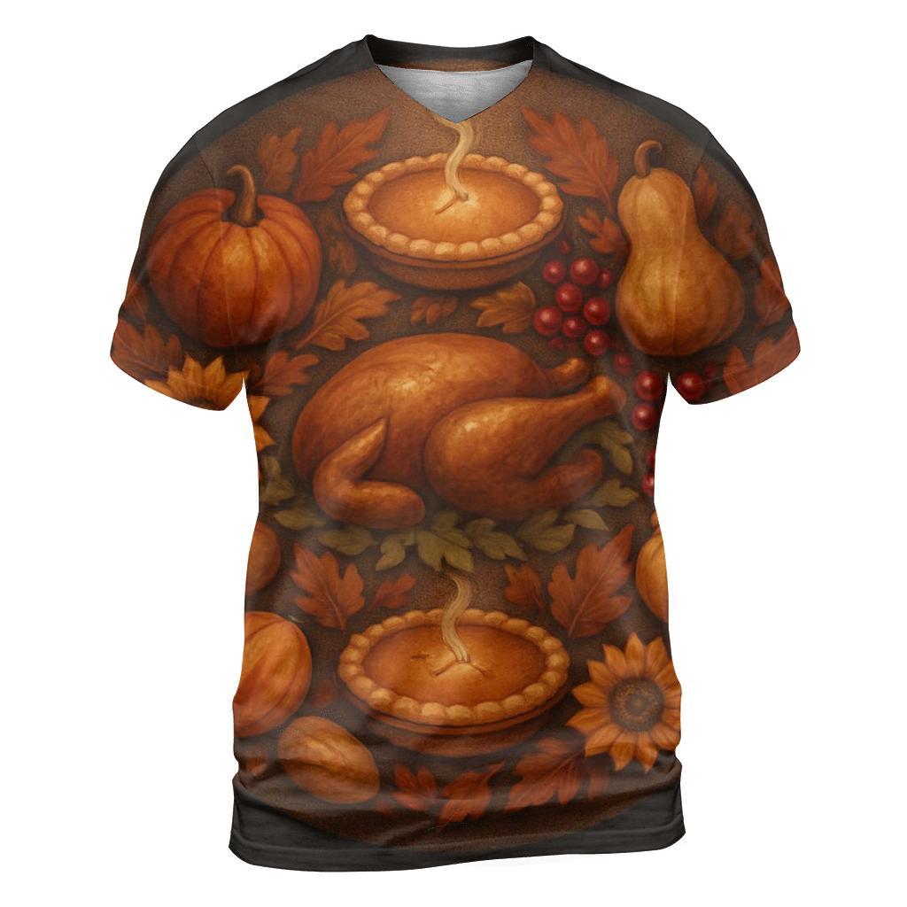 Feast Of Giving Mandala vibrant all-over design tees