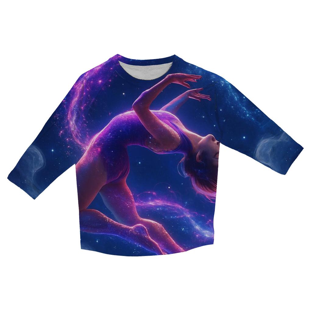 Celestial Circus Acrobat trendy 3/4 sleeve tops