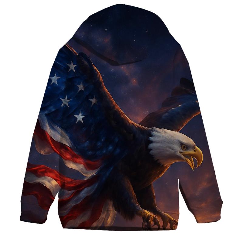 Nebula Stripes Eagle lightweight hoodies