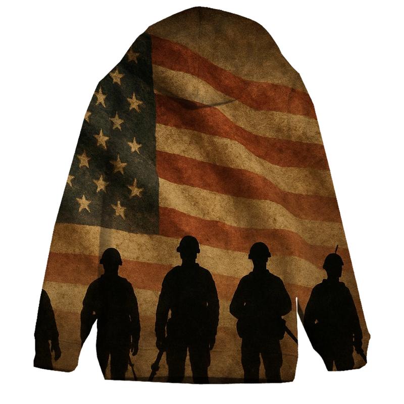 Veteran Shadow Banner premium hoodies