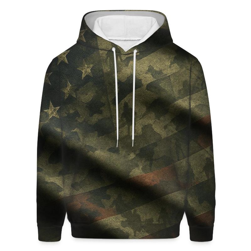 Camouflage Constellation Flag heavyweight hoodies