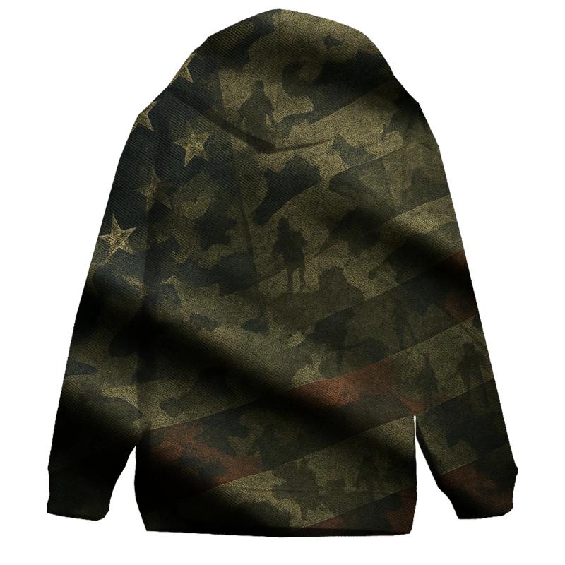 Camouflage Constellation Flag heavyweight hoodies