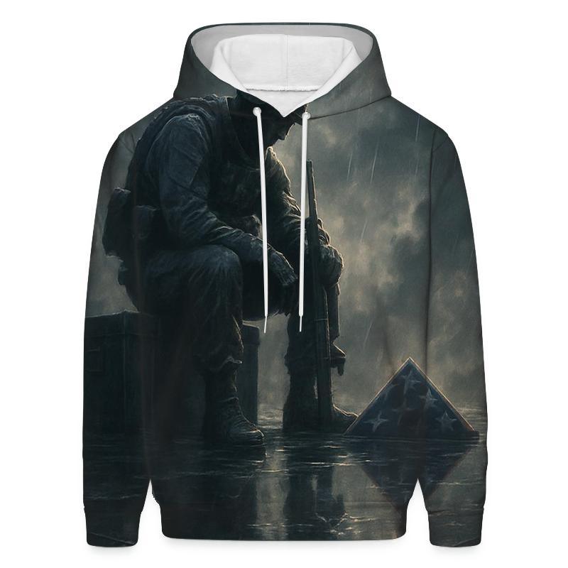 Last Watch Reflection embroidered hoodies