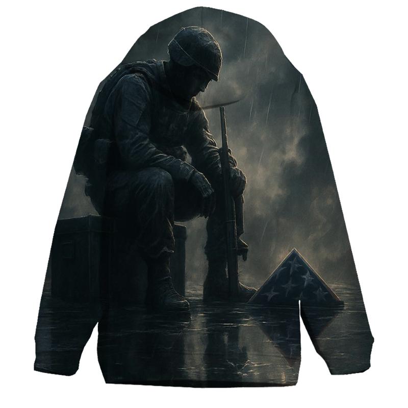 Last Watch Reflection embroidered hoodies