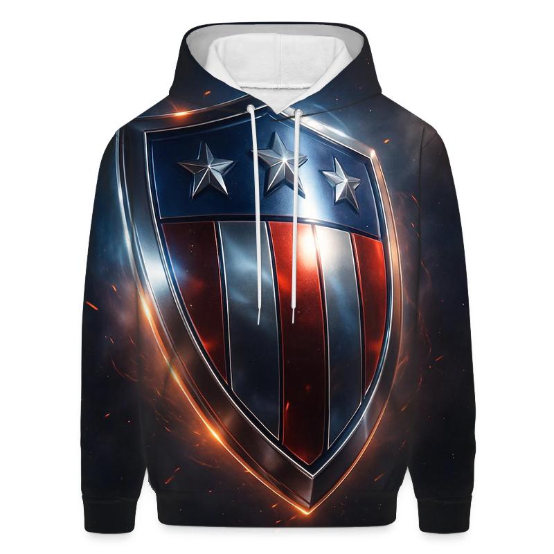 Cosmic Glory Shield zip-up hoodies