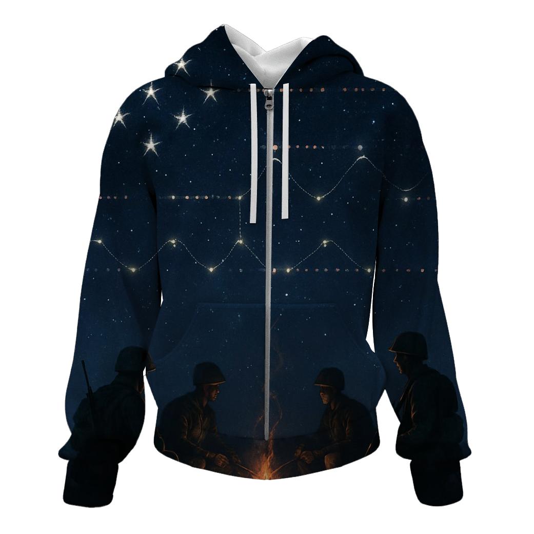 Patriotic Morse Sky custom hoodies