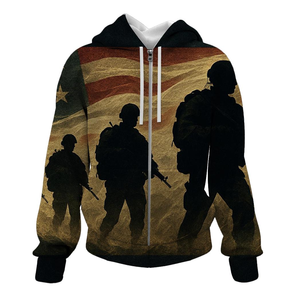 Ranger Silhouette Banner lightweight hoodies