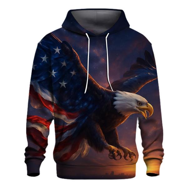 Nebula Stripes Eagle premium hoodies