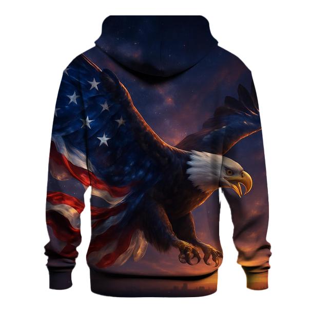 Nebula Stripes Eagle premium hoodies