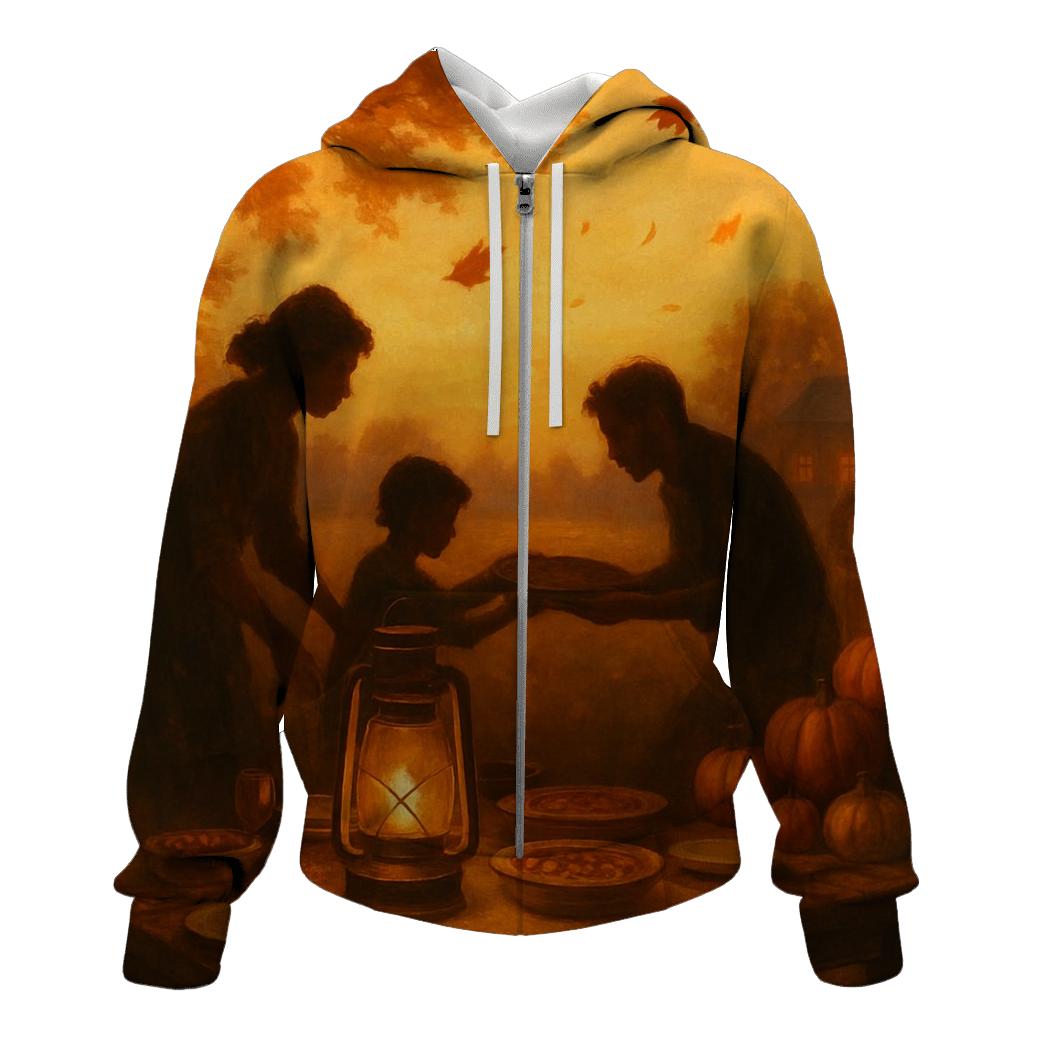 Harvest Lantern Table graphic hoodies
