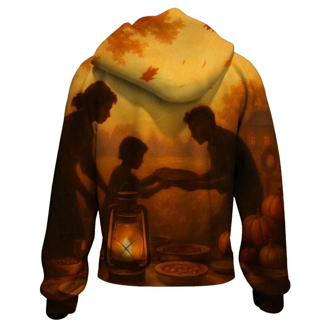 Harvest Lantern Table graphic hoodies