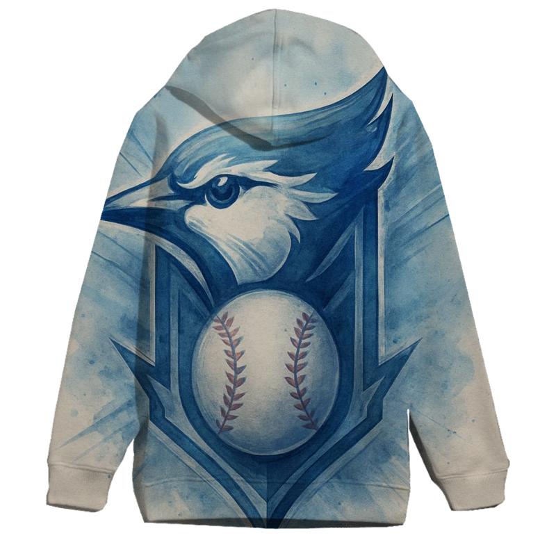 Blue Jays In Motion Crest pullover hoodies