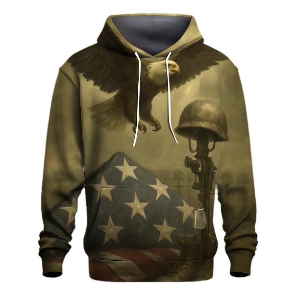 Eagle Over Remembrance pullover hoodies