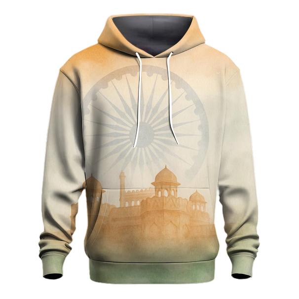 Saffron Sunrise Horizon printed hoodies