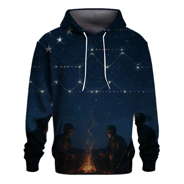 Patriotic Morse Sky heavyweight hoodies
