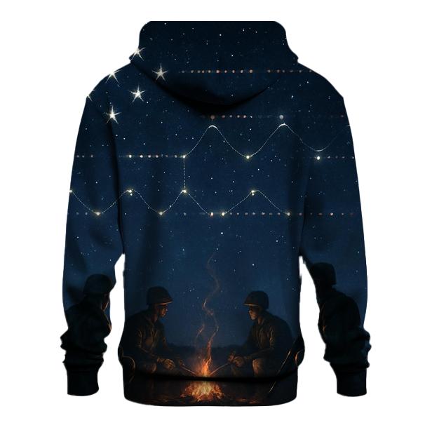 Patriotic Morse Sky heavyweight hoodies