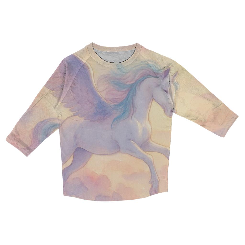 Pastel Dream Pegasus designer 3/4 sleeve blouses